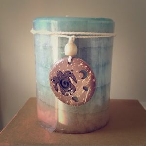 Pillar Candle Pier 1 Sea Air Sea Turtle Medallion